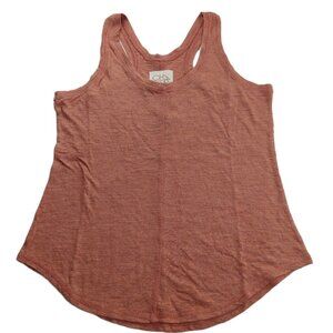 Chaser Women's Racerback Tank Top Size Small Terra Cotta Scoop Neck Shirt